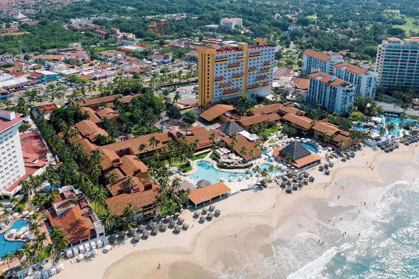 Holiday Inn Resort Ixtapa beachfront hotel with ocean views in Ixtapa, Mexico.